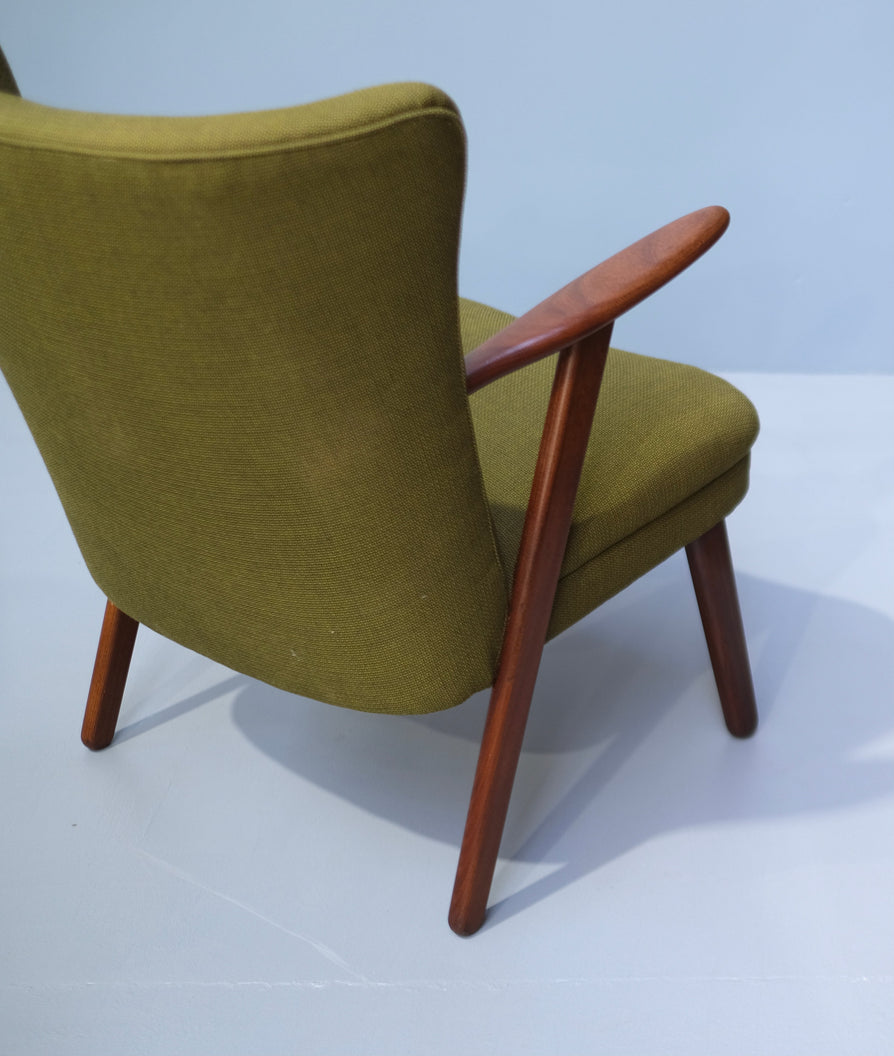 Danish Lounge Chair in New Wool
