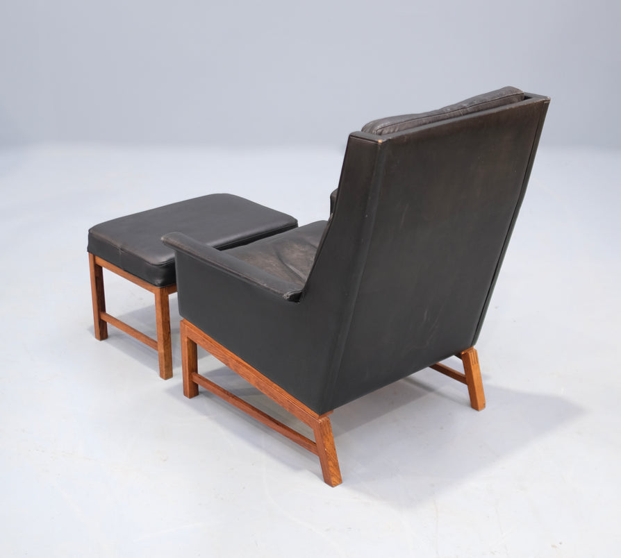 Kai Lyngfeldt Larsen Lounge Chair & Footstool