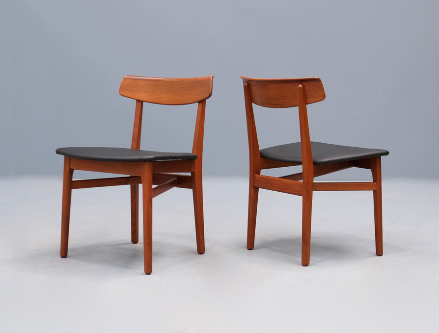 Six Dining Chairs in Teak