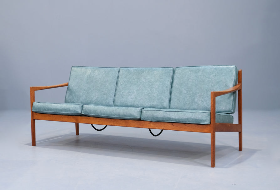 Danish Three Seater Sofa in Teak