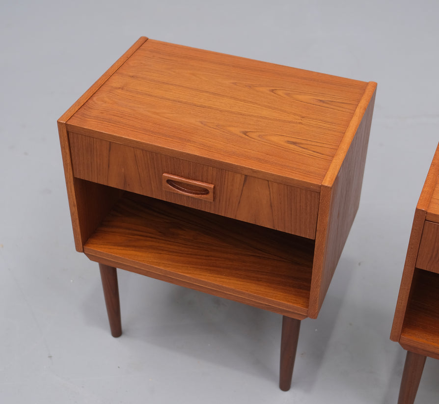 Pair of Danish Bedside Tables