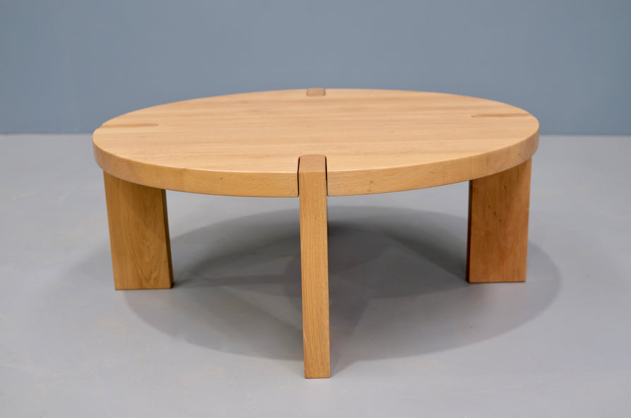 Danish Round Oak Coffee Table