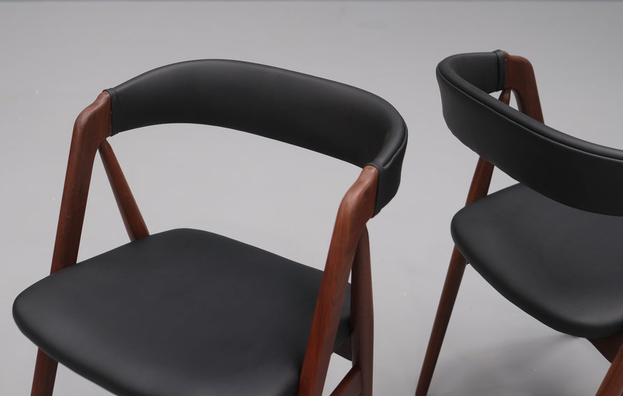 Four Danish Dining Chairs by Harlev