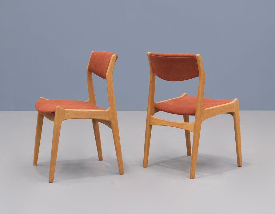 Four Danish Nova Dining Chairs in Oak