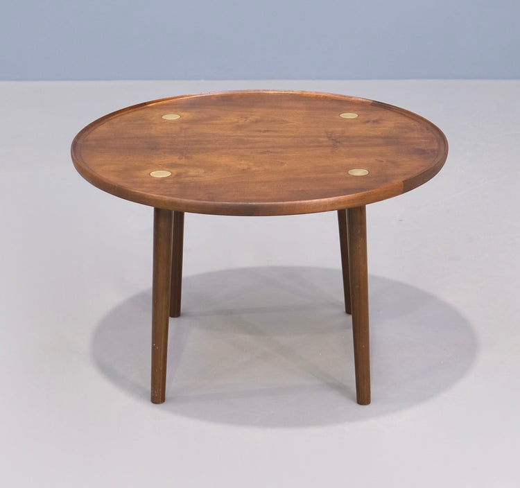 Round Danish Coffee Table in Rosewood