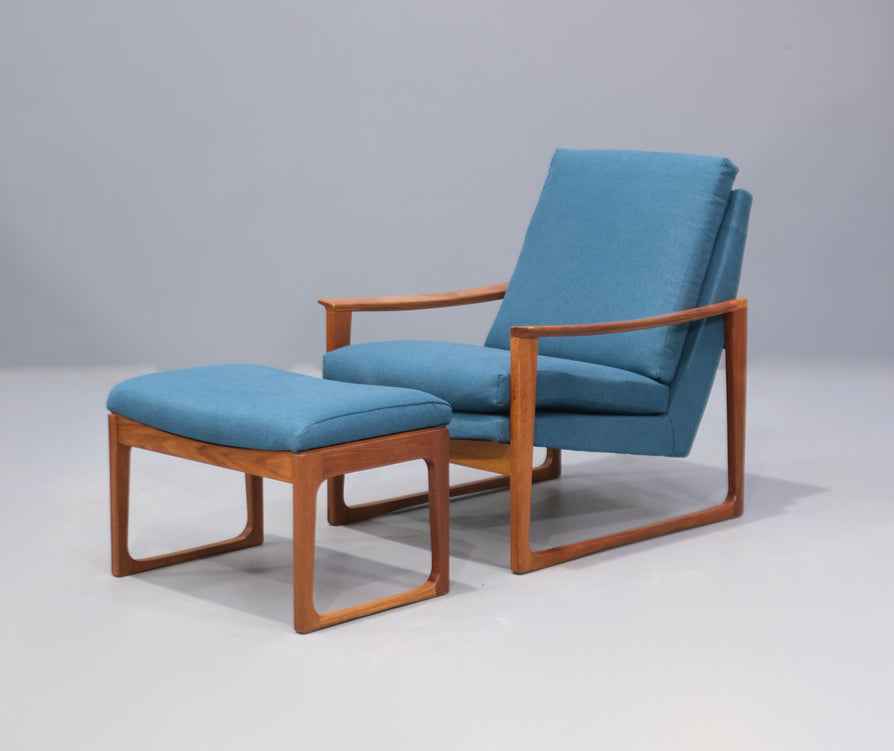 Gerald Easden “Module” Lounge Chair & Footstool