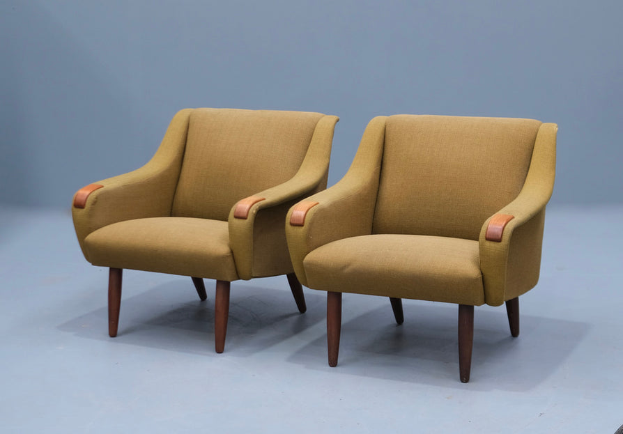 Pair of Johannes Andersen Lounge Chairs