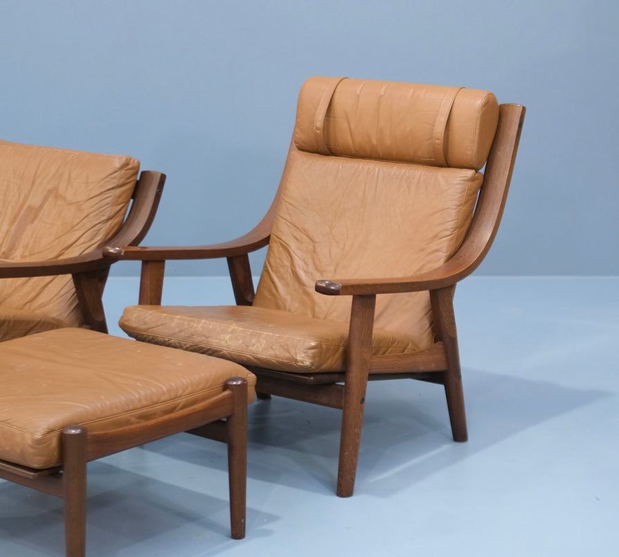 Pair of Hans Wegner GE530 Chairs