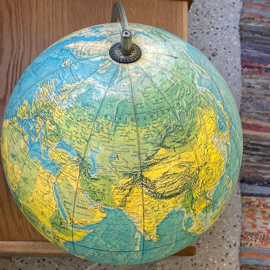 Danish World Globe Lamp