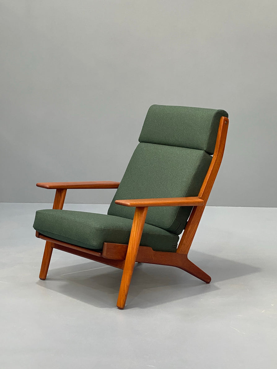 Hans J Wegner High-back 'Plank" Chair in Teak